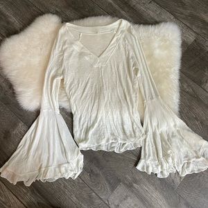 free people bell sleeve sweater